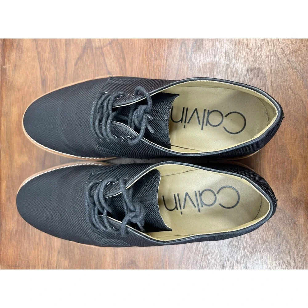 Men's Calvin Klein Lace Up Aggussie Oxford 9 D(M) US - Black Fall Sneaker